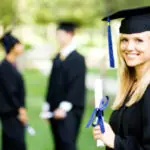 Student graduaction exam for a degree in criminal justice