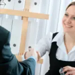 Students job interview finance major