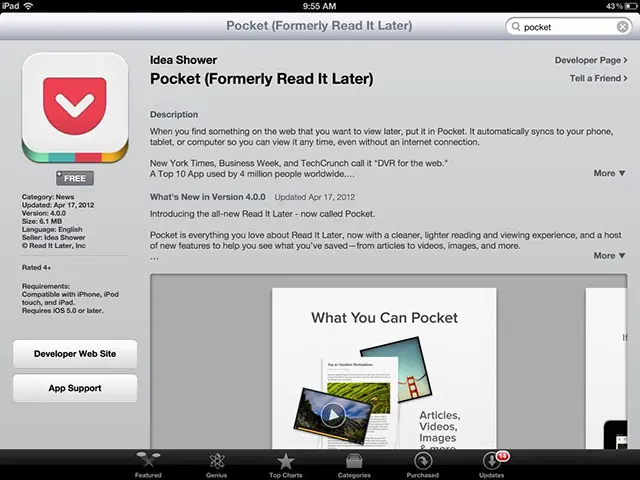 education apps review pocket