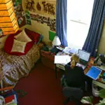 living in a room as a student is between learning and daily chaos of student life