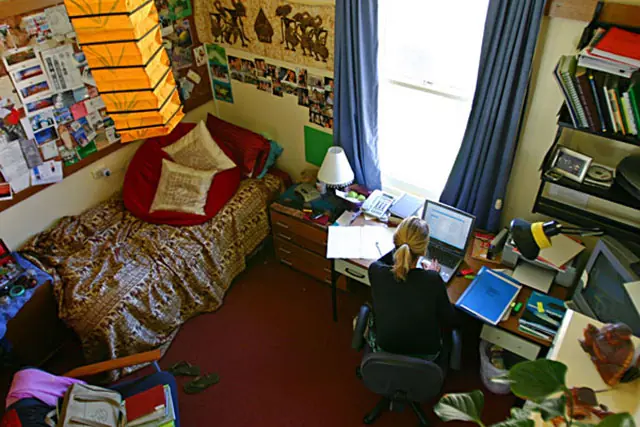 living in a room as a student is between learning and daily chaos of student life