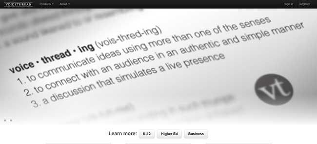 interesting software tool voice thread to help students learning