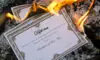 burning diploma save money