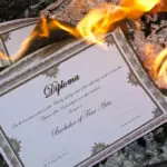 burning diploma save money