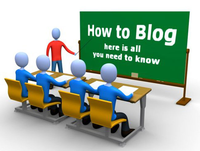 student blogging online