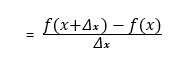 slope formula with delta x