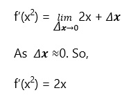 Apply limit delta x approaches to zero