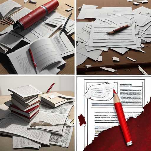 A dramatic split scene contrasting crumbling graded papers and a red pen on the left with a sleek holographic AI interface on the right, watched by a shadowy professor, symbolizing the shift from traditional testing to advanced technology.