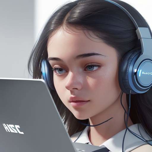 A focused student uses an AI-driven learning module on a laptop in a library, illustrating how technology bridges the digital divide and enhances equitable education.