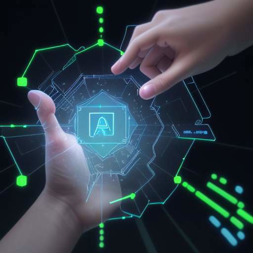 Student hands interact with a glowing holographic interface, visualizing complex data and receiving simplified explanations, symbolizing AI's role in enhancing learning.