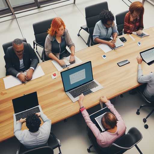Teachers from various districts collaborate around a table, discussing open-source software solutions on laptops and whiteboards. This workshop highlights community efforts to overcome educational technology barriers and ensure equitable access to…
