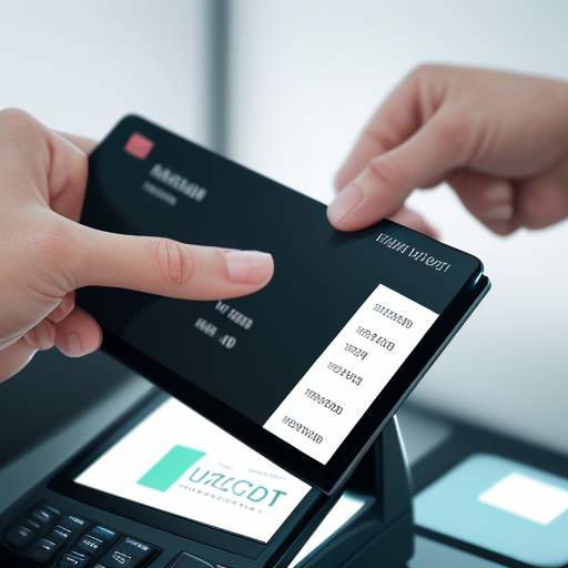 A macro shot of a hand swiping a credit card at a digital terminal in a cool, clinical office, symbolizing the financial challenges and technological shifts facing the education industry today.