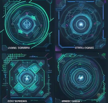 Futuristic visualization of a data science workflow transforming messy data streams into structured, predictive models, symbolizing the journey from raw data to actionable insight.