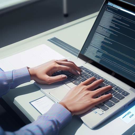 A student's hands typing on a laptop with a glowing holographic learning path displaying skills like Data Analysis and Critical Thinking in a modern study space.