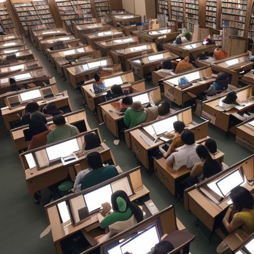 A diverse group of Indian university students collaborating in a modern library, huddled around a table with books and laptops to discuss research.