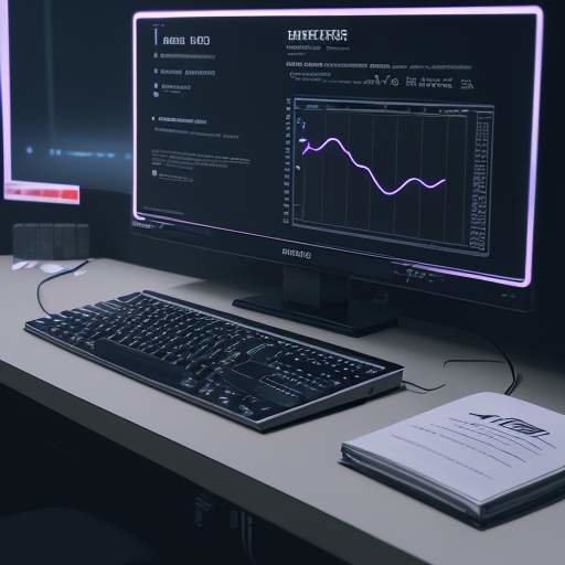 A student's hands typing on a backlit mechanical keyboard in a modern workspace, with a computer screen in the background displaying AI training progress and "Certification Complete" badges.