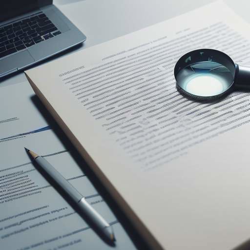A magnifying glass hovering over a perfectly formatted academic citation on a printed paper, highlighting the importance of consistent referencing.