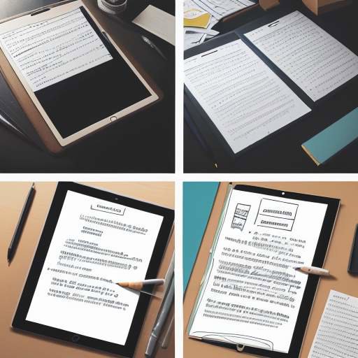 A split-screen comparison showing a messy pile of handwritten notes on the left and a perfectly organized digital bibliography on a tablet on the right.