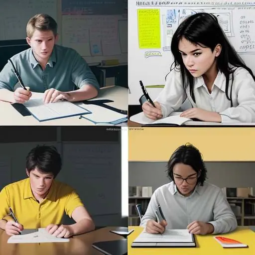 A split-screen comparison showing a student looking bored while highlighting a textbook versus the same student looking intensely focused while writing on a whiteboard, illustrating the difference between passive and active learning.